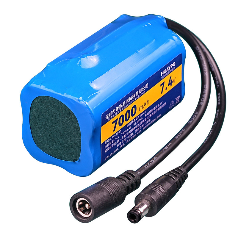 电子称18650电池7.4VDC5.5公母头
