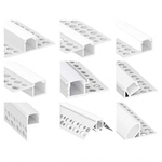 线形灯铝槽明装线型灯嵌入式灯槽双眼皮吊顶线性灯条led灯带卡槽