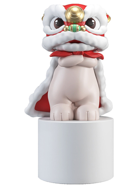 安妮拾光醒狮招财摆件开业礼物