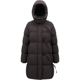 LINC金羽杰翻领羽绒服女款2025新款大衣感中长款羽绒服女冬6266Y