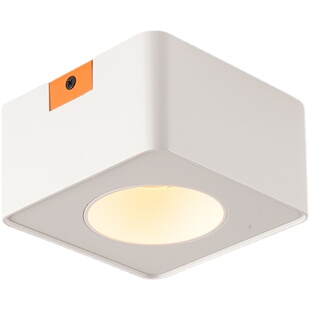 智能超薄明装斗胆灯已接入米家APP四头方形客厅无主灯防眩筒射灯