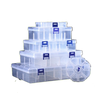 多格可拆零件盒电子元件透明塑料收纳盒小螺丝配件工具分类格样品