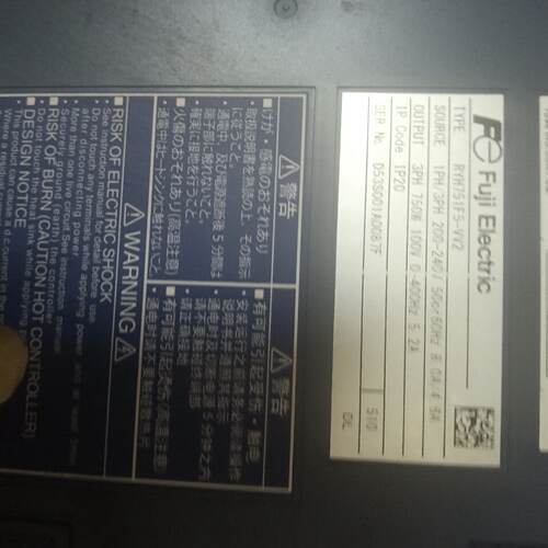 议价Fuji Servo Driver Pyh751f5-Vv2适用