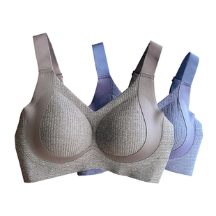 双重提拉穿至240斤~大码大胸无痕无钢圈文胸上托防下垂显小内衣