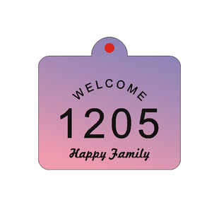 门牌号高级感轻奢创意入户号码牌家用定制可旋转可爱卡通房号多巴胺奶油风装饰挂牌回家仪式感磁吸发光门号贴