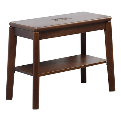 实木材质收纳换鞋凳美式风格