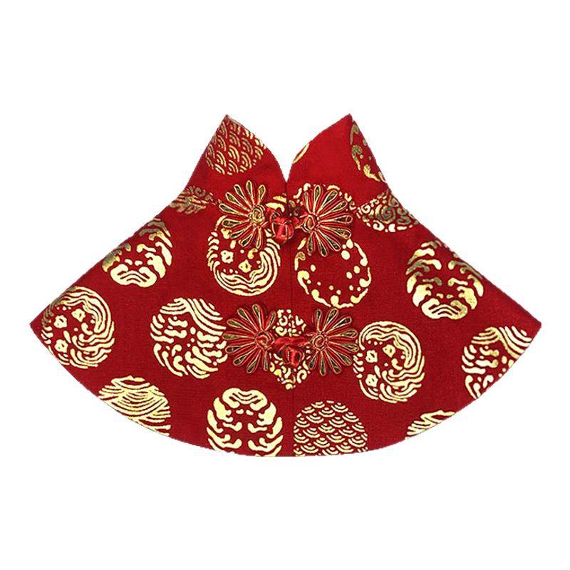 宠物新年拜年披风中国风狗衣服