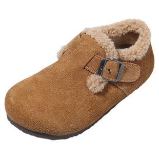 星期六童鞋加绒棉鞋女童2025冬季新款加厚毛毛鞋保暖软底勃肯鞋