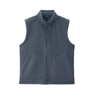 佐丹奴摇粒绒马甲男秋冬新款拼接口袋立领抓绒背心外套男01075860