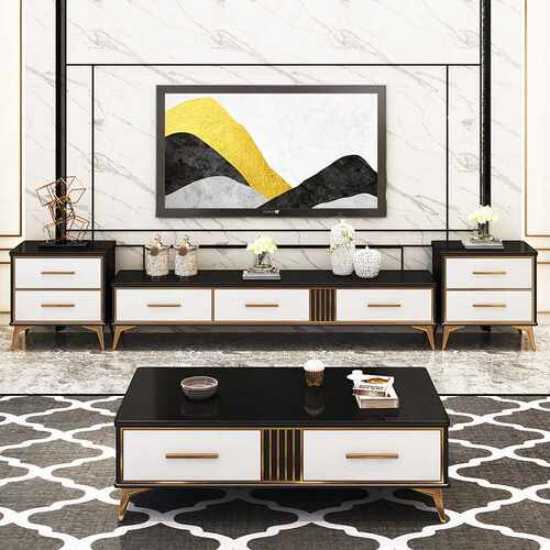 电视柜后现代简约小户型家具简易创意客厅轻奢茶几电视柜组合套装