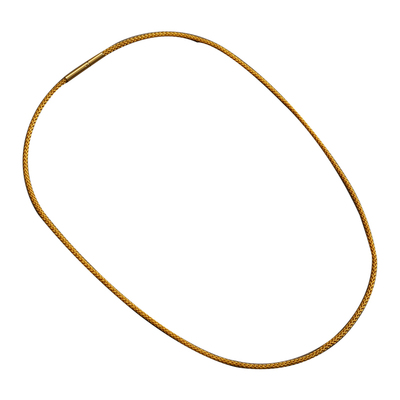 黄金八宝罗盘吊坠挂绳翡翠金锁玉佩挂件绳子横穿项链绳锁骨链男女