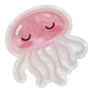 亚克力海洋海豚发夹diy材料贴片小鱼骨珠光板手工配件边夹刘海夹