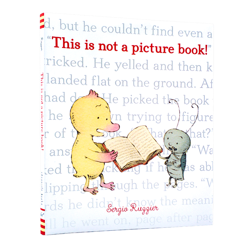 进口英文原版绘本 This is Not a Picture Book 这不是一本图画书 儿童趣味英语启蒙图画故事书 阅读的乐趣和力量认知 亲子共读