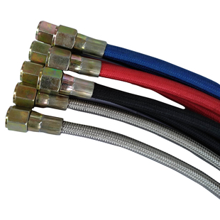 注塑机模温机管铁氟龙管模具高温油管水管不锈钢喇叭口棉线防烫管