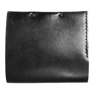 signalstuido简单结构式yohji暗黑山本风格手工牛皮一折短款钱包