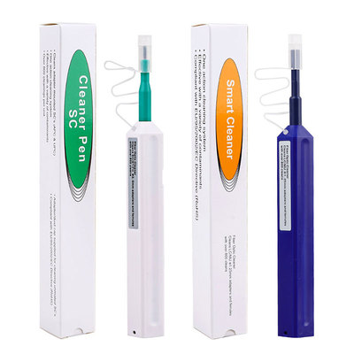 光纤清洁笔SC/FC/ST/LC/MU端面清洁器清洁工具1.25+2.5MM清洁笔套装光模块清洁设备转接头法兰耦合器LC清洁笔