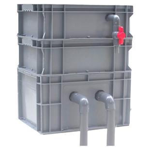 鱼缸过滤箱周转箱小鱼池过滤器沼泽箱带杀菌灯水泵循环养龟净化器