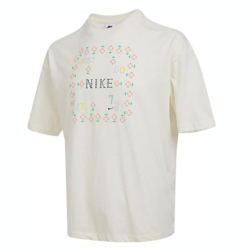 Nike耐克大童装2025秋季新款运动舒适宽松纯棉针织短袖II0469-047