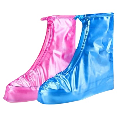 抗拉拽中筒耐磨防滑防水鞋套雨鞋