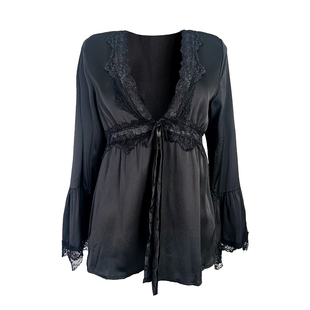 赵露思同款性感睡衣女秋冬2025新款高级感长袖休闲家居服三件套装