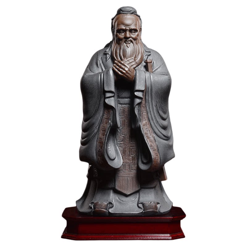 陶瓷孔子新中式风送老师礼品摆件