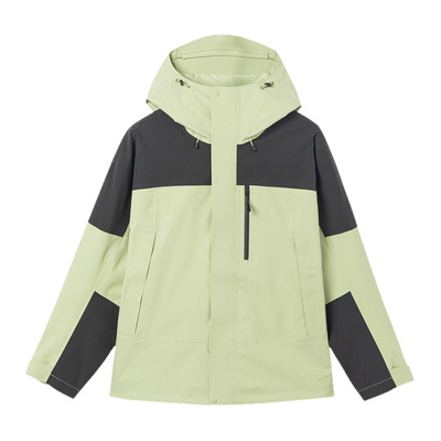 森马拼接连帽防风防雨情侣夹克男