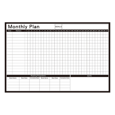 自律打卡月计划表磁性墙贴神器