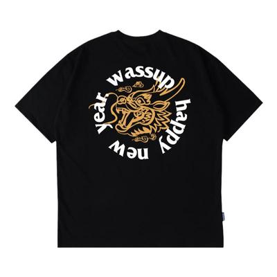 龙年潮牌短袖T恤男WASSUPHEODS