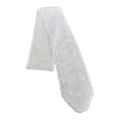 韩版森系蕾丝丝巾飘带发带绑头发小仙女超仙扎头发发饰