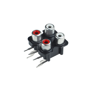 莲花插座 RCA插座 红白孔 2孔4孔6孔 音频座 AV座信号 音响插座