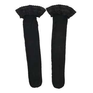 XL波兰Marilyn Erotic 15D新年红6cm蕾丝防滑超薄丝滑哑光 长筒袜