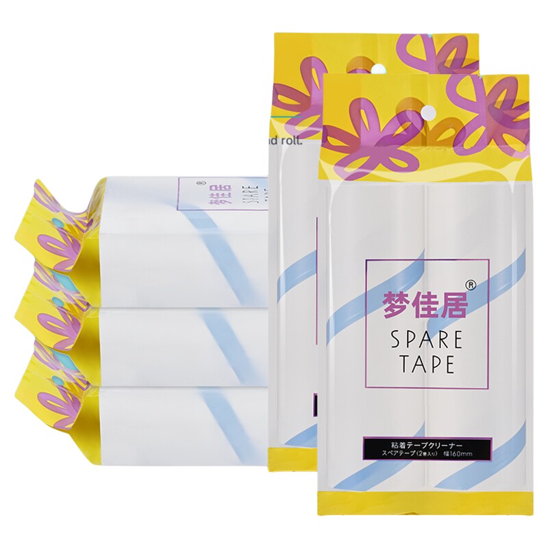 斜撕清洁粘纸粘毛纸粘尘纸毛发滚筒卷多替换芯粘尘器宠物衣物衣服