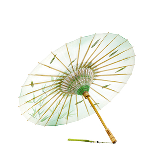 毕六福油纸伞防雨防晒女实用古风伞汉服雨伞纯手工植物古伞可定制