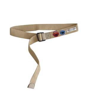 韩国ins风芝麻街卡通可爱原宿帆布腰带学生牛仔裤休闲裤带双环扣