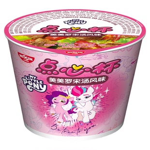 合味道日清小马宝莉款点心面香牛肉鲜虾仁罗宋味速食泡面方便面