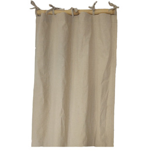 棉麻亚麻麻布试衣帘试衣间更衣室门帘隔断帘布换衣间布帘窗帘定做