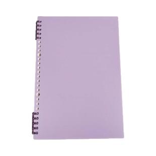 高颜值B5不硌手活页本笔记本子可拆卸线圈简约学生用加厚a4本子纸可拆扣环外壳替芯方网格空白本英语错题厚本