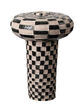 侘寂复古风手绘粗砂陶瓷摆件