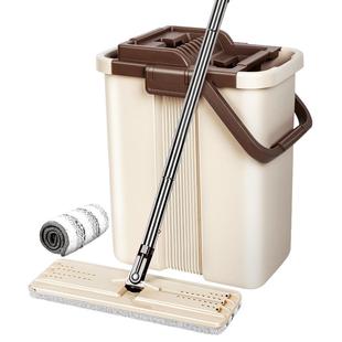 美丽雅平板拖把家用免手洗懒人自动洗脱水一拖地拖布净洗刷刷正品