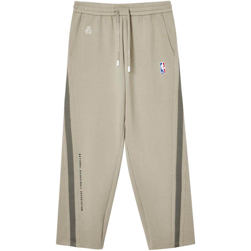 杰克琼斯春季卫裤长裤子休闲宽松版型NBA联名高级感潮流男装