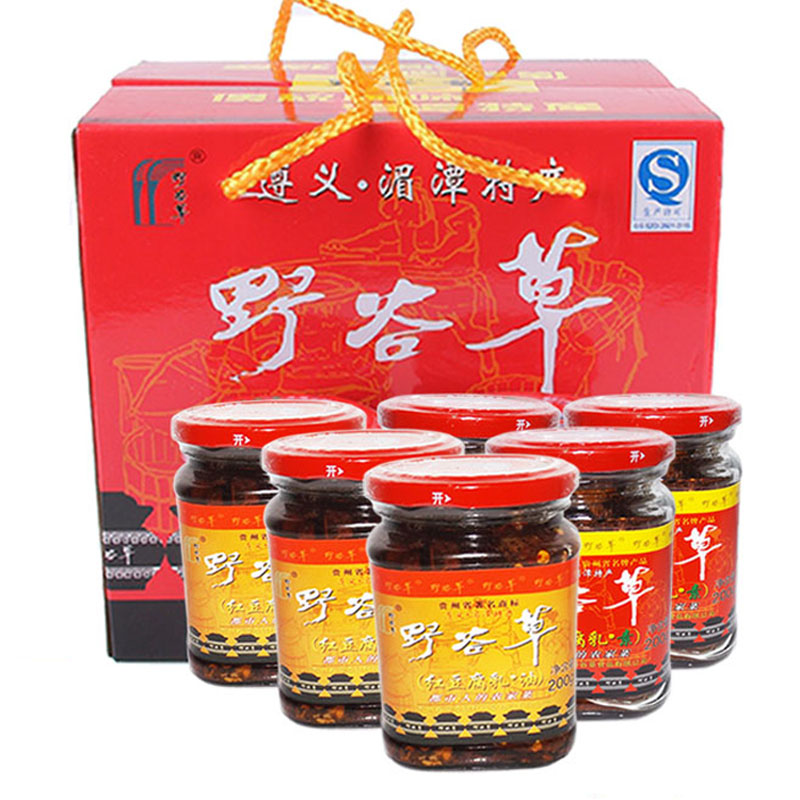 包郵6瓶裝貴州省遵義特產(chǎn)湄潭香辣霉豆腐野谷草紅油素麻辣豆腐乳