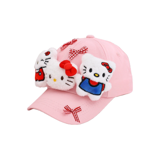 可爱卡通Hello Kitty儿童春夏帽子棒球帽女童女孩遮阳防晒鸭舌帽