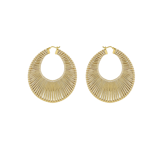 张韶涵同款圆心皮质编织耳环复古个性轻奢高级夸张大耳圈礼服配饰