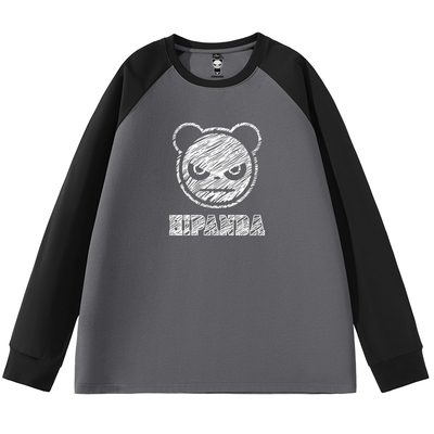 拼色长袖T恤HiPanda纯棉