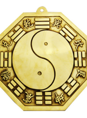 纯铜窗口阳台八卦镜