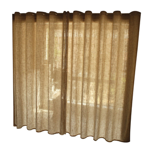 处理外贸出口成品窗帘半遮光帘阳台卧室飘窗涤亚麻布纯色简约特价