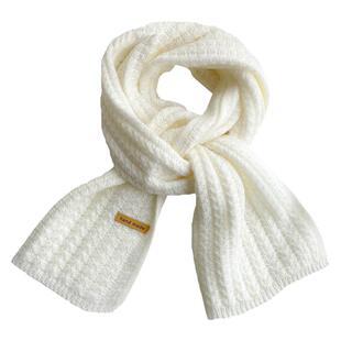 ins原宿风粗毛线针织围巾女冬季韩版百搭保暖日系学生纯色围脖潮