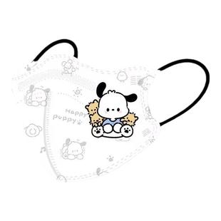 白色帕恰狗儿童口罩专用3d立体小孩6-12岁女孩口耳罩卡通图案潮牌