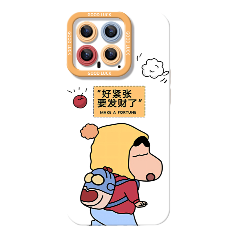 适用小米14手机壳11ultra新款mix4发财小新10s卡通civi3硅胶红米note13pro保护套k60软k70男