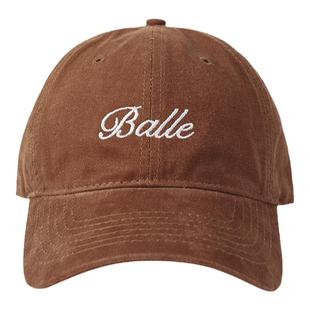 芝士商店~咖啡色棒球帽女秋冬显脸小百搭帽子宽帽檐休闲鸭舌帽ins